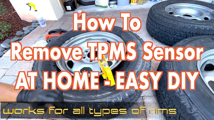 How to remove TPMS sensor at Home - Easy DIY