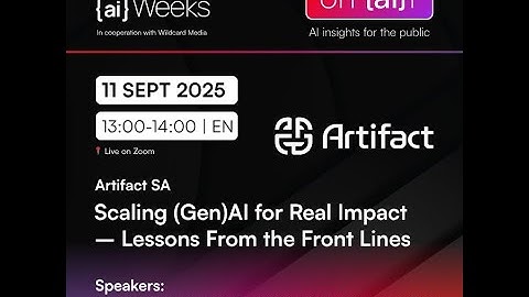 on {ai}r | Scaling (Gen)AI for Real Impact – Lessons From the Front Lines | Artifact