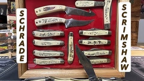 SCHRADE SCRIMSHAW KNIVES - VIDEO #80 #SCHRADE #SCRIMSHAW #edcknife #edc #knifecommunity