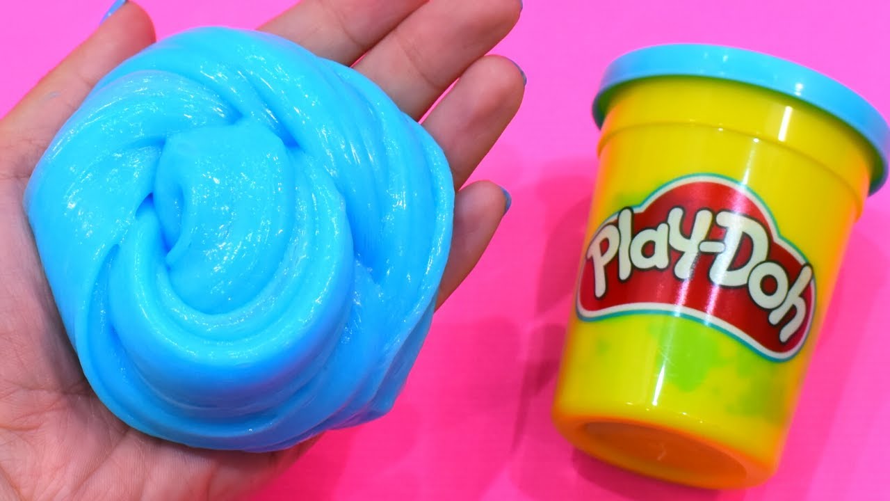 SLIME SANS COLLE avec de la pâte à modeler PLAYDOH ?! 😍 SLIME WITHOUT