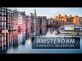 Amsterdam netherlands 4k  cinematic relaxation with calm music