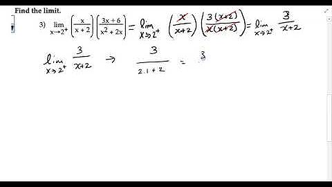One-Sided Limits (Algebraically)