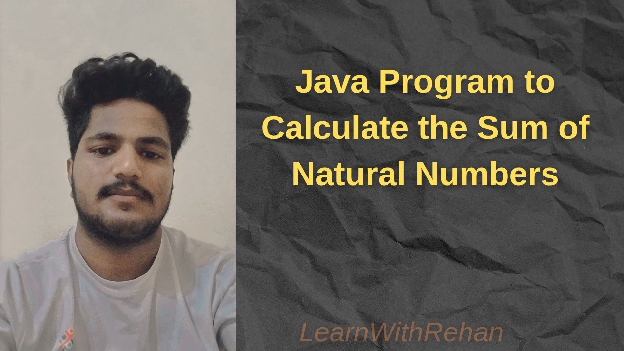 Java Program to Calculate Sum of Natural Numbers | Beginner Friendly Tutorial#java#coding#sum#short