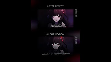 Alight Motion vs After Effect | Remake Eska.or