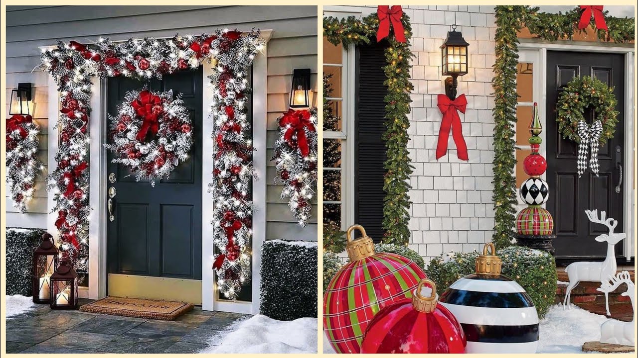 Elegant Christmas outdoor decorations ideas - YouTube