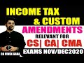 INCOME TAX & CUSTOM AMENDMENTS BY CA VIVEK GABA I NOV & DEC 2020 I CS/CA/CMA I NOTES ON TELEGRAM