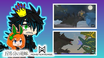 🔥Godzilla y Kong + Las Quintillizas🌺 Reaccionan: 🦖Godzilla vs Kaijus🐉 De Pacific Rim