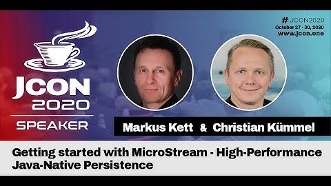 Getting started with MicroStream - High-Performance Java-Native Persistence (EN) | JCON 2020