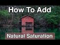 How To Add Natural Saturation To Your Photos