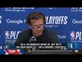Quin Snyder Postgame Interview | Utah Jazz lose to Dallas Mavericks 102-77