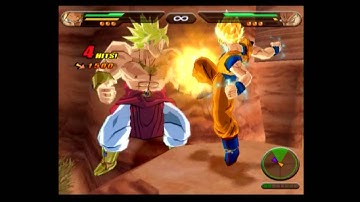 DBZ Budokai Tenkaichi 1 | CPU vs CPU #64 | SSJ2 Goku vs LSSJ Broly