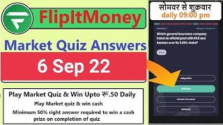 Flipit Money Application Quiz 6 Sep 22 // Win Assured Cashback screenshot 3