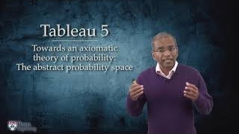 Lecture 5: a.  Towards an axiomatic theory of probability — [Probability | Santosh S. Venkatesh]