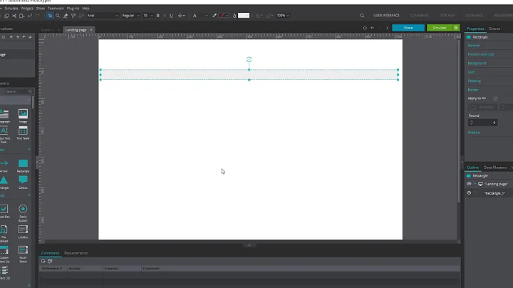 Prototype using justinmind - for beginners