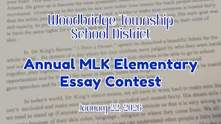 Woodbridge School District's Annual MLK Elementary Essay Contest | January 22, 2026