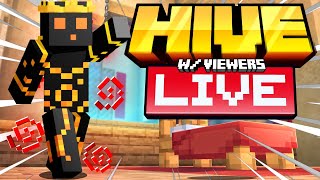 🔴Hive LIVE With Viewers|2100 SOON|Bedwars Grind:D🔴