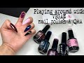 Playing around with VEGAN nail polishes (ft. Nail addict) + Q&amp;A!