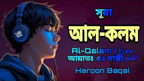 সূরা আল-কলম | Al-Qalam | سورة القلم আয়াতঃ ৫২ মাক্কী | Haroon Baqai #trending #subscribe #quran
