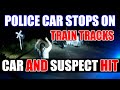 Police Car Hit by Train Suspect Inside Full Arrest Video & Breakdown