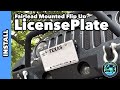 Flip Up License Plate Holder mounted on Fairlead.