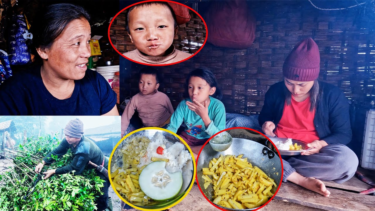 eating rice with potato bhumicooking YouTube