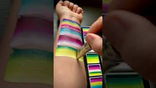 Leanne’s Pretty Rainbow Palette | SWATCHES | One Stroke Face Paint by Fusion Body Art