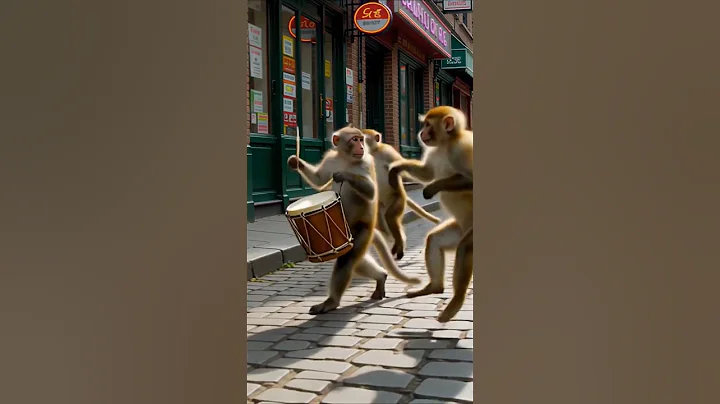 "ढोल की ताल पर झूम उठे बंदर"🐒🥁#viral #funny #comedy #yt #shortsfeed #ytshorts #shorts #short #india