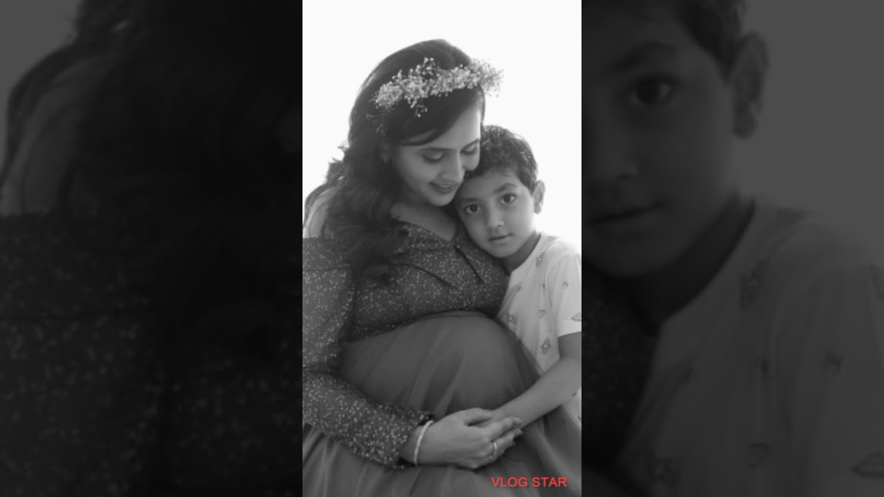 lasya and her son junnu babybumo shoot🤰🤰❤