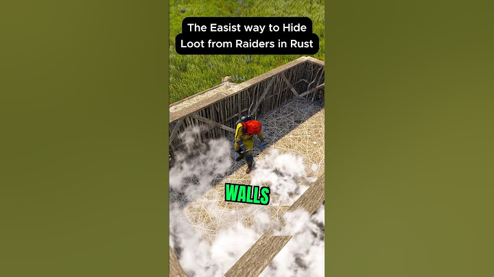 The Easiest/Fastest Way to hide your loot in Rust