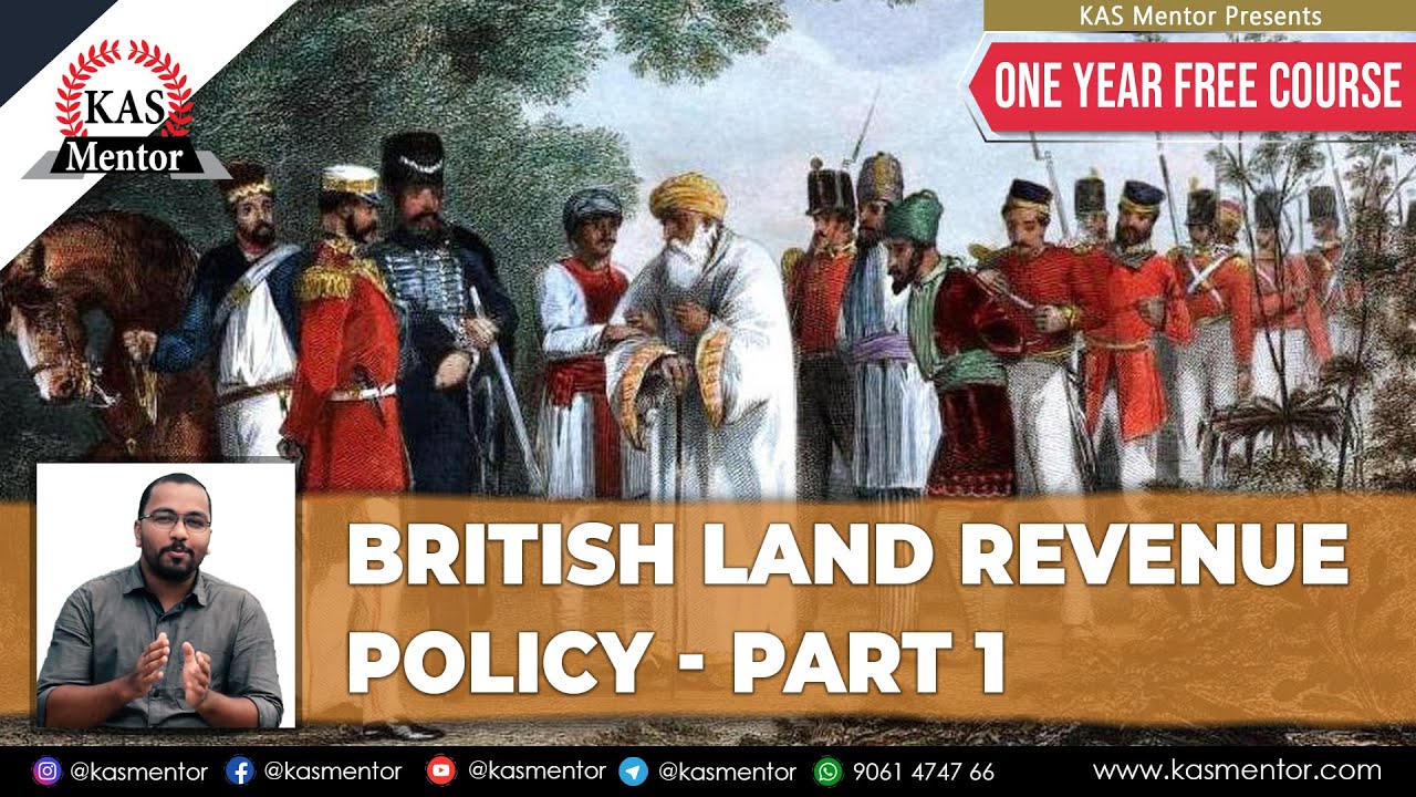 British Land Revenue Policy part 1 Permanent Settlement Many