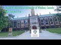Evening walk at the university of windsor canada  full campus tour
