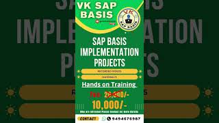 SAP BASIS IMPLEMENTATION PROJECTS LIVE SESSION ONLINE TRAINING