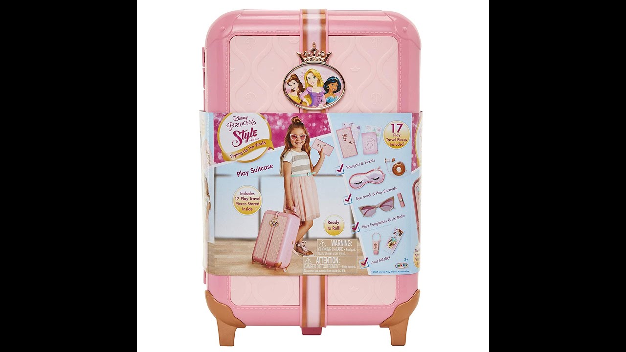 UNBOXING Disney Princess Travel Suitcase Play Set YouTube
