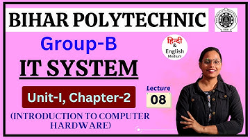 Chapter-2, Part-8 | INTRODUCTION TO COMPUTER HARDWARE | Polytechnic 1st semester It system | #BCECE