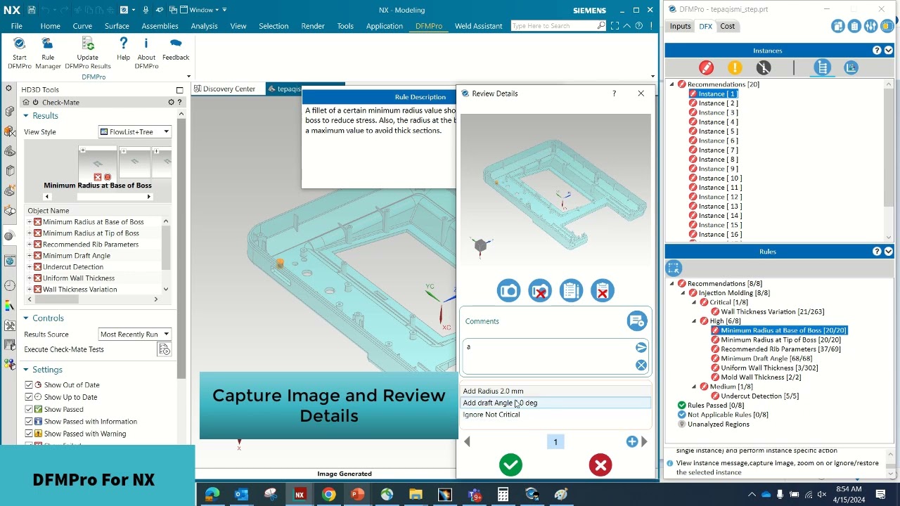 DFMPro Injection Molding NX