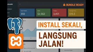 FULL GUIDE Install PostgreSQL + XAMPP Bundle untuk AdminKit | App Administrasi Modern Siap Pakai