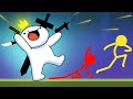 TheOdd1sOut  DESTROYS us in Stick Fight | AvG Pals!