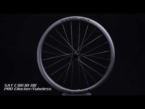 700C Carbon Wheels For Disc Brake   SAT C38 DB PRO Fits Both Clincher And Tubeless Tires