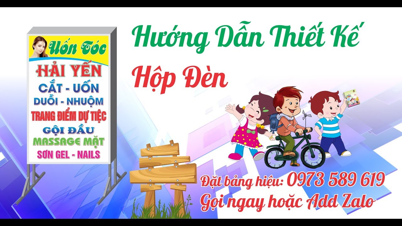 Hướng dẫn Thiết kế Bảng Hiệu Đẹp | Salon Tóc | Làm Quảng Cáo Giá ...