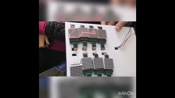 LED Matrix displaying Arabic