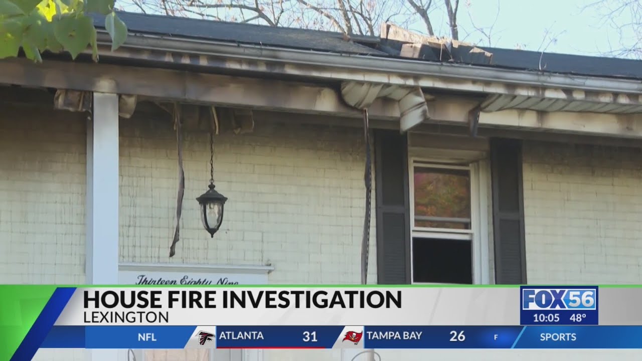 10 displaced in Lexington house fire - YouTube