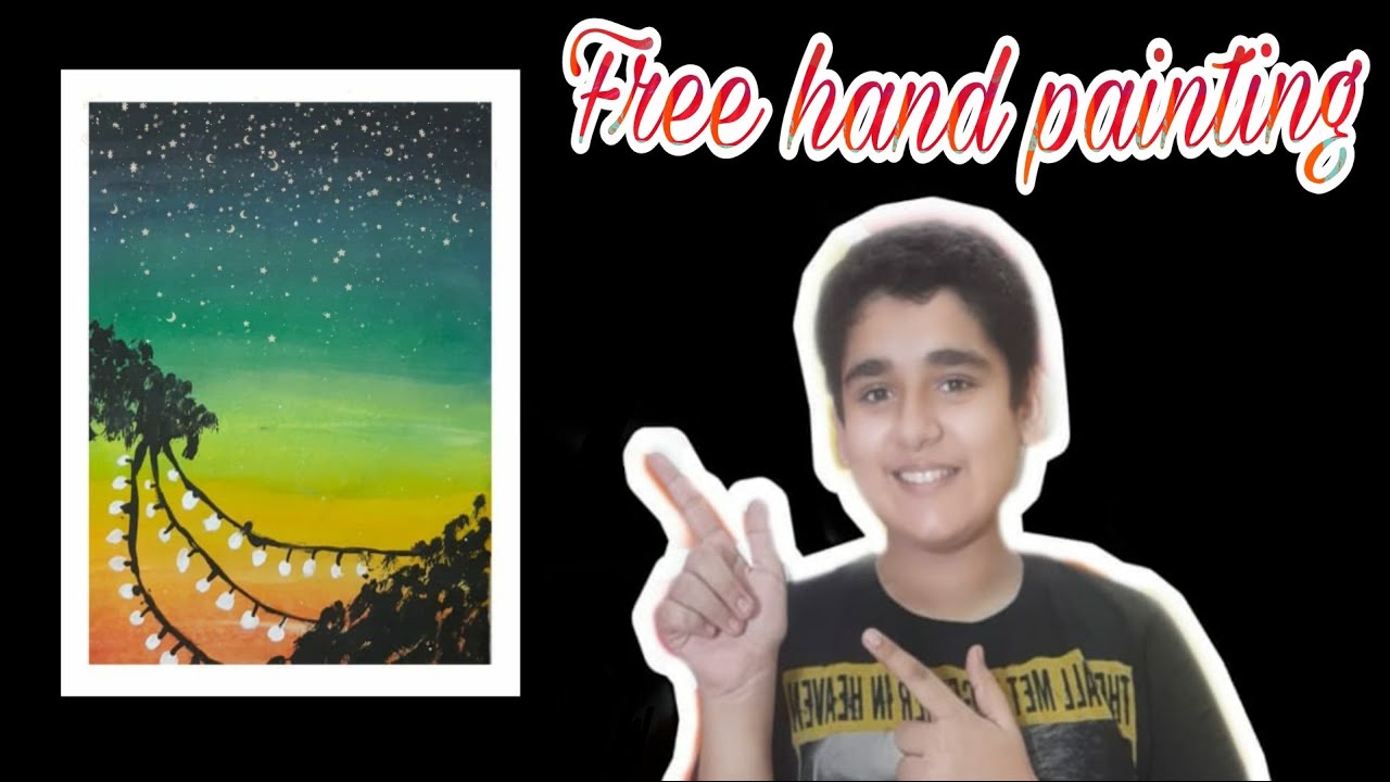 FREE HAND PAINTING|Easy and attractive|By Creative U.V.
