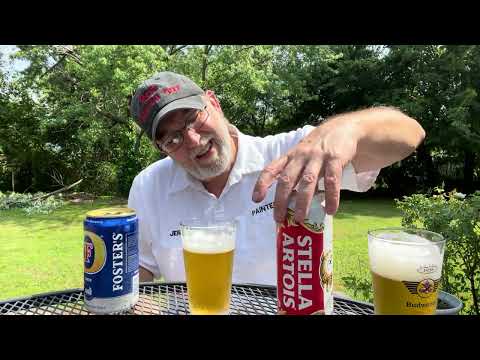 Fosters Lager 5.0% Abv compared to Stella Artois Lager 5.0% Abv # The Beer Review Guy