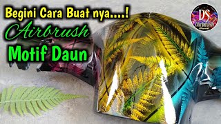 Cara Airbrush Motif Daun