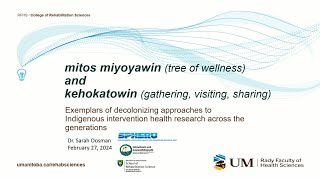 Illuminate Speaker Series: Mitos miyoyawin (tree of wellness) and kehokatowin