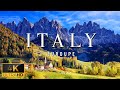 Flying over italy 4k u relaxing music with stunning beautiful nature 4k ultra