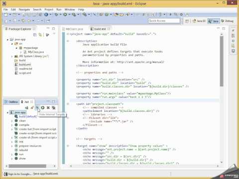 Vídeo: Como executo uma construção Ant no Eclipse?