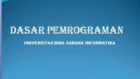 Dasar Pemrograman ( Operator Logika pada Phyhon)