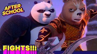 BEST Battles in Kung Fu Panda: The Dragon Knight | Netflix After School