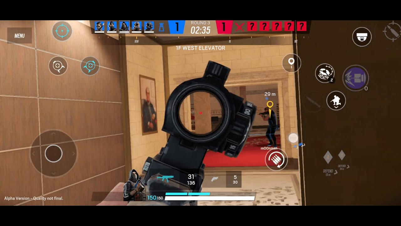 NEW* RAINBOW SIX MOBILE ALPHA GAMEPLAY! (FIRST EVER GAME) 